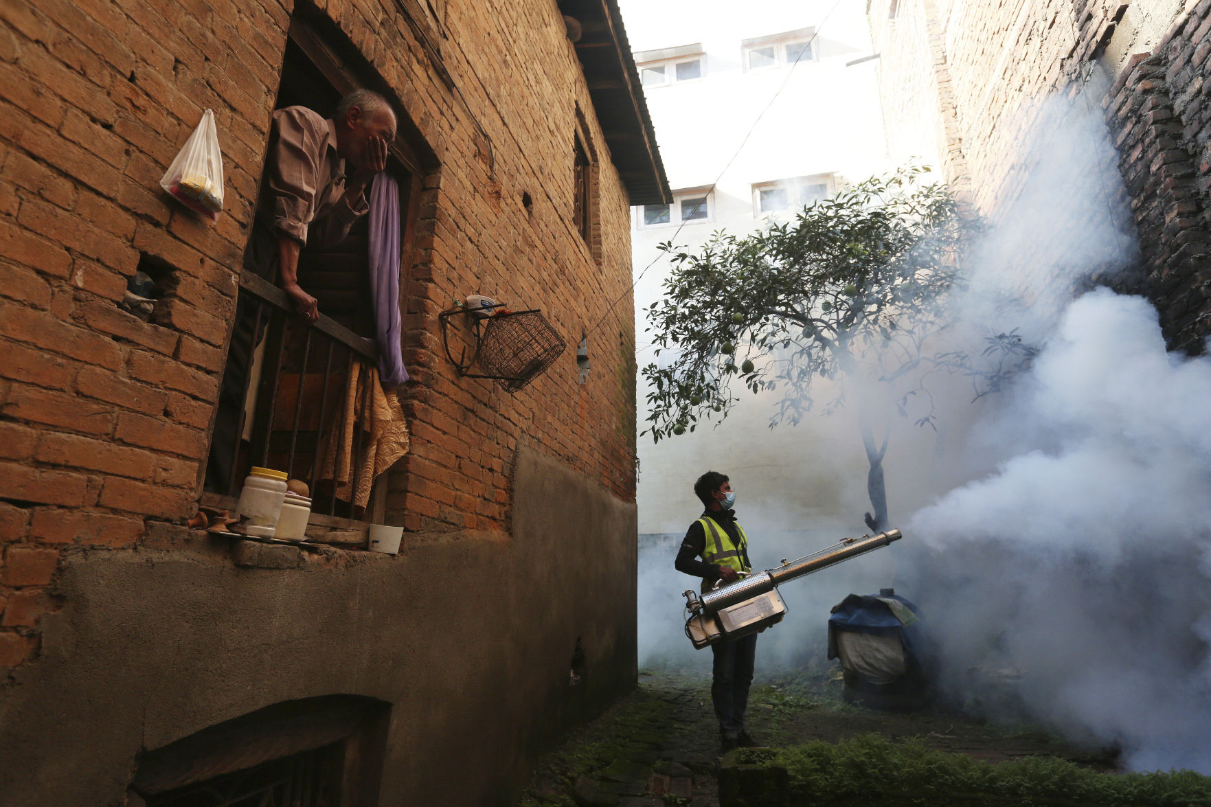 APTOPIX Nepal Dengue